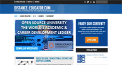 Desktop Screenshot of distance-educator.com